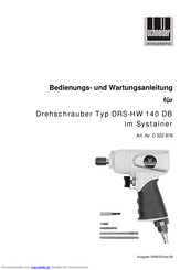 Schneider Airsystems DRS-HW 140 DB Bedienungsanleitung Und Wartungsanleitung