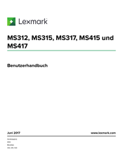Lexmark MS315 Benutzerhandbuch