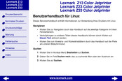Lexmark Z33 Color Jetprinter Benutzerhandbuch