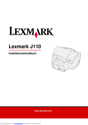 Lexmark J110 Installationshandbuch