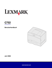 Lexmark C752 Benutzerhandbuch