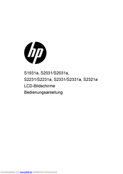HP S2031a Bedienungsanleitung
