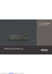 oticon connectline Bedienungsanleitung