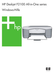 HP Deskjet F2100 Installationsanleitung