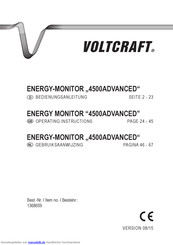 VOLTCRAFT ENERGY-MONITOR 4500ADVANCED Bedienungsanleitung
