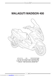 Malaguti MADISON 400 Bedienungsanleitung