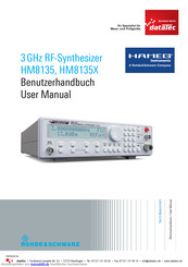 Rohde & Schwarz HM8135X Benutzerhandbuch