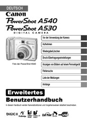 Canon PowerShot A530 Benutzerhandbuch