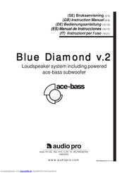 Audio Pro Blue Diamond v.2 Bedienungsanleitung