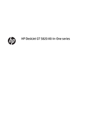 HP DeskJet GT 5820 Bedienungsanleitung