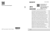 Sony A9 Gebrauchsanleitung