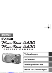 Canon PowerShot A420 Benutzerhandbuch