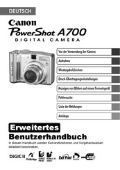 Canon PowerShot A700 Benutzerhandbuch