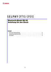 Canon SELPHY CP510 Bedienungsanleitung