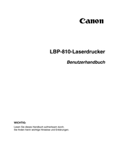 Canon LBP-810 Benutzerhandbuch