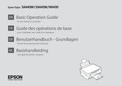 Epson SX445W Benutzerhandbuch