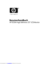HP f2304 High Definition Benutzerhandbuch