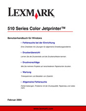 Lexmark 510 Serie Benutzerhandbuch