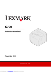 Lexmark C720 Installationshandbuch