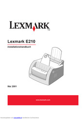 Lexmark E210 Installationshandbuch
