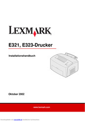 Lexmark E321 Installationshandbuch