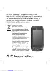 LG GS500 Benutzerhandbuch