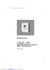 Ceta 103 Betriebsanleitung