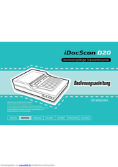 Mustek iDocScan D20 Bedienungsanleitung