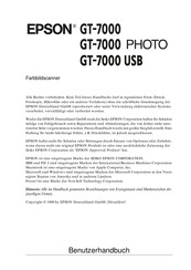 Epson GT-7000 Benutzerhandbuch