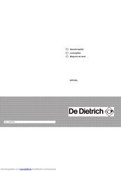 DE DIETRICH DVF330 Anleitung