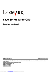 Lexmark 9300 Series Benutzerhandbuch