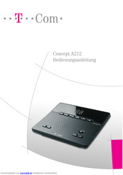 T-COM Concept A212 Bedienungsanleitung
