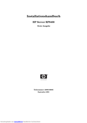 HP RP8400 Installationshandbuch