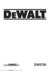 DeWalt DWS780 Bedienungsanleitung
