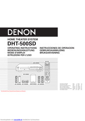 Denon DHT-500SD Bedienungsanleitung