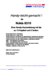 Nokia 8310 Kurzanleitung
