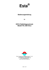 Eureka TKL 600 N Eco Bedienungsanleitung