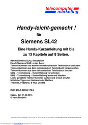 Siemens SL42 Kurzanleitung