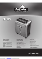Fellowes SB-89Ci Bedienungsanleitung