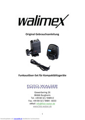 walimex Funkauslöser-Set Gebrauchsanleitung