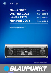 Blaupunkt Montreal CD73 Bedienungsanleitung