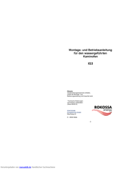 ROKOSSA IG3 Montageanleitung