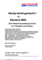 Siemens M50 Kurzanleitung