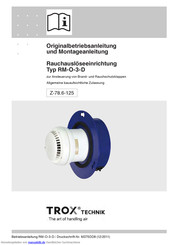Trox RM-O-3-D Originalbetriebsanleitung Und Montageanleitung
