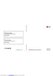 LG KM900 Benutzerhandbuch