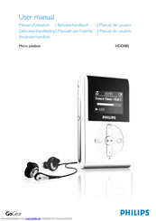 Philips GoGear Micro jukebox HDD085 Benutzerhandbuch