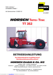 Horsch Terra - Trac TT 352 Betriebsanleitung