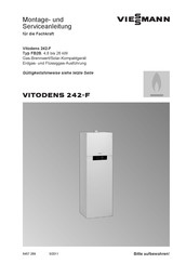 Viessmann VITODENS 242-F Montage- Und Serviceanleitung