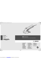Bosch GWS Professional6-100 Betriebsanleitung