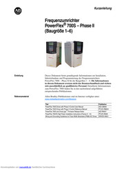 AB Quality PowerFlex 700S - Phase II Kurzanleitung